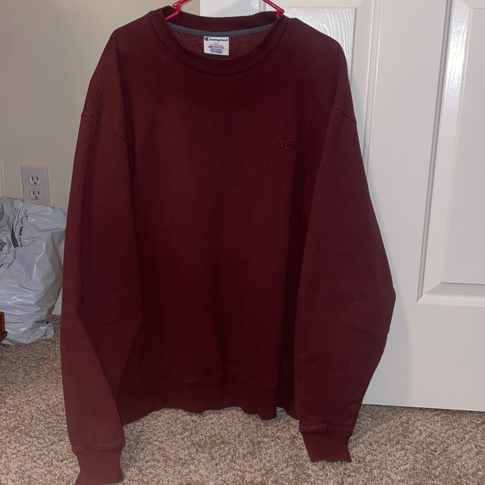 Champion Burgundy Crewneck Sweatshirt